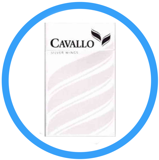 Сигареты "Cavallo" Silver touch (серый)